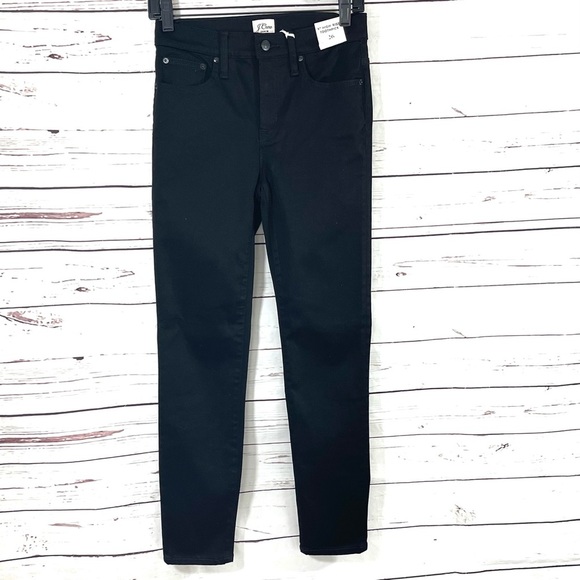 J. Crew Women’s 9” High Rise Toothpick Skinny Jeans Black size 26